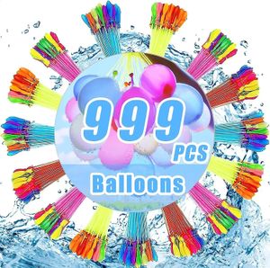 999 pezzi di palloncini d'acqua che riempiono rapidamente il mazzo di bombe magiche Giocattoli da spiaggia istantanei Combattente all'aperto estivo per bambini 240313