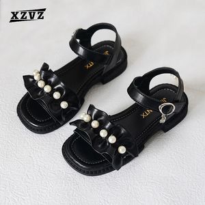 XZVZ Girls Sandals Fashion Girl Princess Shoes Non-Slip Lightweight Summer Standals Soft Soft Pu Upper Shoes 240304