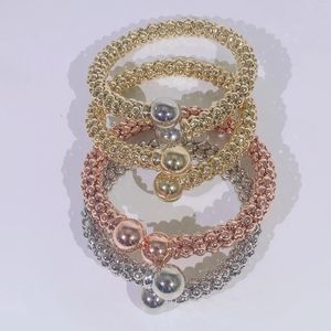 Halsband örhängen uppsättning 2024 damer enkla modeparti guldpläterade pärlband armband för kvinnor utsökt födelsedagspresent män grossistpris