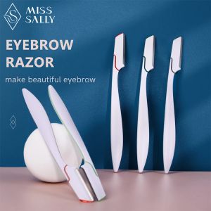 Sun Miss Sally 5pcs Eyebrow Razor Trimmers for Women Portable Facial Hair Remover Sharp Japanese Blade Cutting Safety Makeup Tools