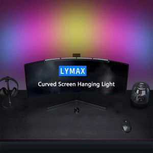 Controllo LYMAX Display Light Protezione degli occhi del computer Schermo con superficie curva Lampada a sospensione Lampada di controllo wireless per giochi di lettura da studio