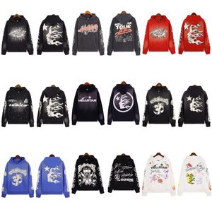 Hellstar Sports Suit Designer Hoodie Calças de Manga Longa Pulôver Street Hip Hop Retro Alfabeto Impressão High Street Personalizado Hell Star Hoodie Homens Mulheres Tracksuit