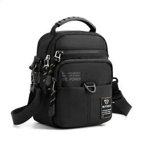 MultiFunction Mens Mini Bag High Quality Man Messenger Small Crossbody Bags Fashion Casual Handbag Shoulder 240311