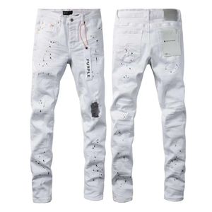 Purple Jeans Designer Mens Jeans Mens Retro Patchwork Flared Pants Wild Stacked Ripped Long Trousers Straight Y2k Baggy Washed Faded For Men Winter01 130