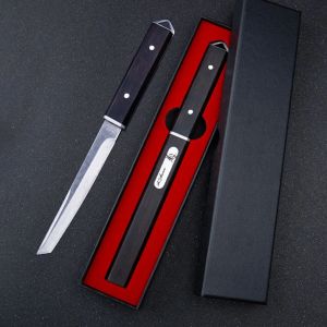 Neue Damaskus Stahl Tanto Klinge Ebenholz Griff Taschenmesser Japaness Stil Rettung Überleben Messer Camping EDC Werkzeug mit Geschenk Box