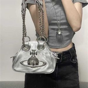 Женская сумка с цепочкой для подмышек в стиле боулинг-панк 2024. Скидка 70% в магазине оптом