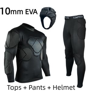 Divise da portiere professionali Set di maglie Kit di protezione per allenamento di calcio Tuta protettiva per portiere di calcio in spugna EVA spessa 10 mm 240315