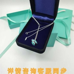 디자이너 Tiffay and Co S925 Silver New Fashion Versatile 인기 곤충 귀여운 7 Star Ladybug Necklace