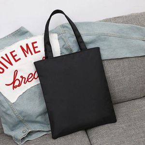 Sacos de compras personalize seu nome imagem bolsas de viagem ombro casual meninas estudante bolsa bonito impresso lona