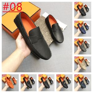 26Model Summer Mens äkta läderdesigner Loafers handgjorda körskor manlig avslappnad italiensk lyxiga loafers skor varumärke mockasiner för män