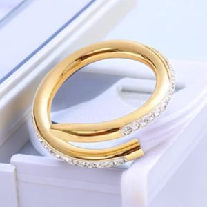 Love Ring Mens Ring Classic Luxury Designer Womens Diamond Titanium Steel Alloy Gold Plated Gold Silver Rose Fade No Allergy Dhgate Formella evenemang