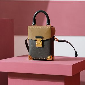 10A najwyższej jakości designerskie torba pudełka 17,6 cm oryginalna skórzana torebka na ramię Woman Crossbody Torba z pudełkiem L246