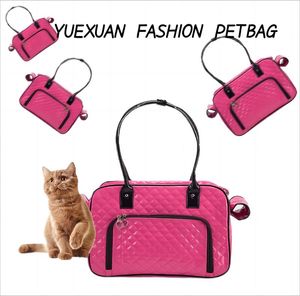 Designer Bag Mulheres Bolsa Ombro PU Couro Treliça Crossbody Respirável Pet Dog Cat Travel Outdoor Luxury Tote Bag Grande Capacidade Pet Transportadora Atacado