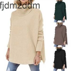 Tasarımcı Kadın Hoodie Sweater Klasik Trendi Sonbahar ve Kış Kadınları Yüksek Necked Sucover Orta Uzunluk Örme Üst Dışarıda Kalınlaştırılmış