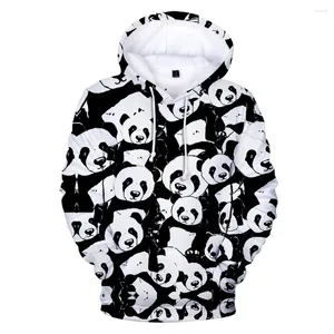 Mens Hoodies Söta panda 3D -tryck Animal Streetwear Män Kvinnor Modtröjor överdimensionerade hoodie Kids Pullover Tracksuits Clothing