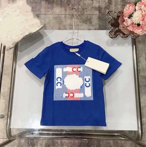 New style Kids fashion T-shirts Luxury designer t shirt Tops Tees boys girls red cherries embroidered letter cotton short sleeve Pullover AAA