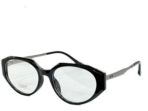 Kvinnors glasögon ram klar lins män solgasser modestil skyddar ögonen UV400 med fall 50314f