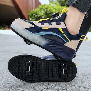 HBP Non-Brand New Arrival Boys and girls leather Four-Wheeled Roller Skate Sports Shoes For Kids