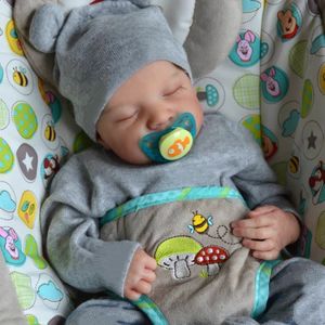 CM Reborn Baby Doll Levi Смешанная силиконовая виниловая или тканевая кукла, готовая 3D окрашенная кожа с венами, художественная коллекция, кукла в подарок для девочек 240308