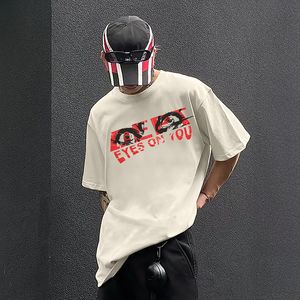 3Colors Tee Men Men Kobiet Hip Hop Print T-shirt Wysokiej jakości Crewneck krótkie rękawy Tshirty 2024ss