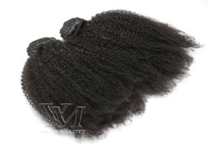 VMAE Peruano Virgem Cabelo Afro Kinky Curly Trama Cor Natural Suave 3 Pacotes 4C Encaracolado Não Processado Cabelo Humano Tece Extensões 9742008