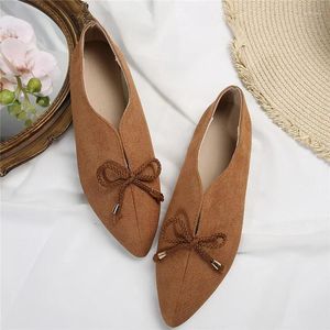 Scarpe casual Appartamenti poco profondi Punta a punta per le donne Primavera Autunno Scarpe tinta unita Slip-on 2024 Traspirante Zapatos Para Mujeres