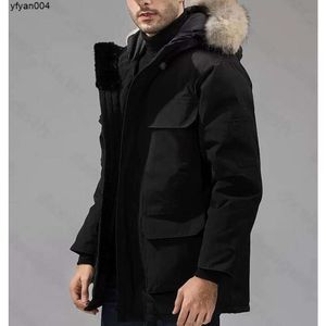 Coats męscy projektanci damskiej w dół Veste Winter Big Fur Applay Apparel Parkha