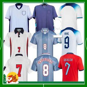 Nya 2024/25 Englands Soccer Jerseys Kane Rashford Grealish Sterling Mount Saka 23 24 Men Kids Kit National Team 1996 1998 2024 25 Sport Football Shirt