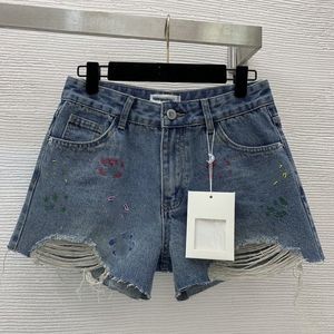 Women's Brand Same Style Shorts 2024 New Spring Summer Fashion Designer Luxury Women Jeans 0317-15