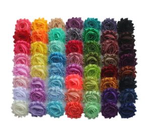 500 peças 25quot regular impressão sólida brilho metálico gasto chiffon flores para meninas faixa de cabelo clipe de cabelo diy artesanato suprimentos acces1816275