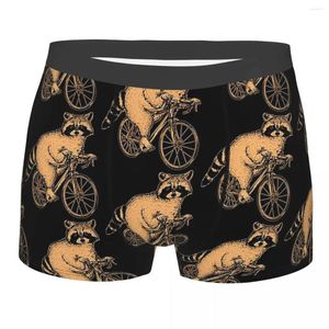 Underpants Bike Biker Cycle Bicycle Racing Cute Racoon Breathbale Panties Men's Underwear Print Shorts Boxer Briefs