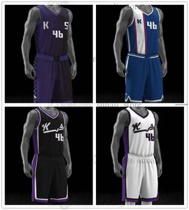 Men Basketball Sets Jerseys+Shorts Aleksandar Vezenkov JaVale McGee Chris Duarte Keon Ellis Alex Len Colby Jones 31 Ford Kessler Edwards Jalen Slawson Mason Jones