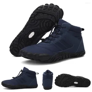 Sapatos de fitness unissex casual espessamento antiderrapante tênis impermeável quente esportivo leve para viagens ao ar livre