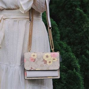 2024 Nuova borsa classica con catena rivestita e borsa a fiori, sconto del 60% sul negozio online