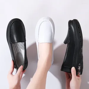 Casual Shoes Nurse Women's Shallow Breathable Soft Soles Thick Small White Autumn And Winter Black Medical Work