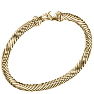 Pulseira feminina DY torcida pulseira clássica pulseira de luxo designer para mulheres moda jóias 18k chapeamento ouro e prata pérola popular jóias facção