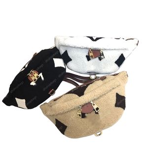 Midjepåse lyxupptäckt bumbag blomma bokstav crossbody teddy bälte påse påsar midjepaket pursar män kvinnor mode fanny pack 5a dh