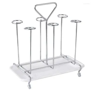 Kitchen Storage Adjustable Water Cup Drying Stand Stylish For Neat Surfaces Durable Drainer Holder