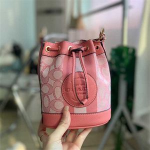 Olay Classic Mini Drawstring Buck Jacquard Panel Deri El Taşınağı Omuz% 60 İndirim Online Mağaza