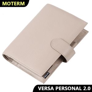 Moterm Personal Versa Planner med 25 mm ringar Pebbled Style Multifunktionell agenda Organiser Dagbok Journal Notepad Sketchbook 240311