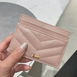 Caviar Cards Holders Wallets Coin Purses With Box Genuine Leather Mini Wallet Womensn Luxury Designer Cardholder Key Pouch Wallet Coin Key Purse Keychain Pocket
