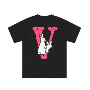 VLONE T-shirt Big "V" Tshirt Men's / Women's Couples Casual Fashion Trend High Street Loose HIP-HOP100% Cotton Printed Round Neck Shirt US SIZE S-XL 61411