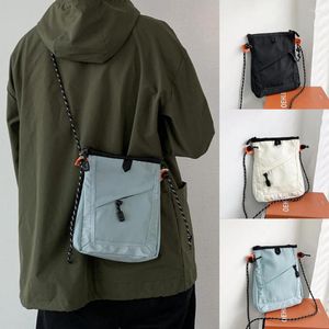 Omuz çantaları moda mini su geçirmez seyahat çantası küçük kare erkek kadın çanta habercisi unisex crossbody 2024