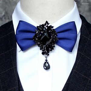 Bow Ties Fashion Femal High Grade Diamond Męski Koszulka Męska Koszulka Anglia Europa Tie Groom Groomsmen Akcesoria