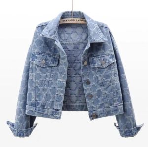 2024 new designer jacket women long sleeve Lapel Neck jeans jackets denim womens coat