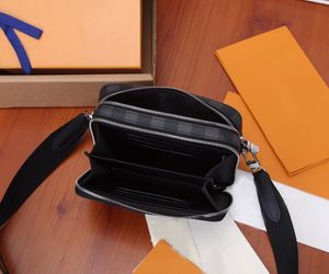 Low price alpha wearable Sports bag Double zipper designer bag shoulder crossbody package clutch handbag leather Digital camera bag tote bag N60418