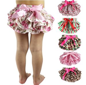 12 Cores Bebê Bloomers Meninas TUTU roupa interior Calcinha Criança Crianças Cuecas infantil recém-nascido babados cetim PP calças Crianças Roupas M2666570