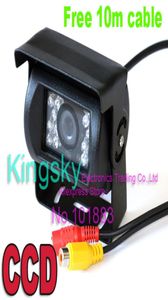 18 IR LED -sensorbilens bakre CCD -reversering av parkeringskamera 120 ° för 12V24V busbil9606938