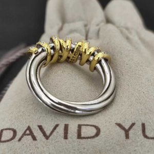 DY Twisted Vintage-Band-Designerringe für Frauen mit Diamanten, 925er Sterlingsilber, Sonnenblume, personalisiertes 14-Karat-Goldüberzug, Verlobungs- und Hochzeitsschmuck, Geschenk