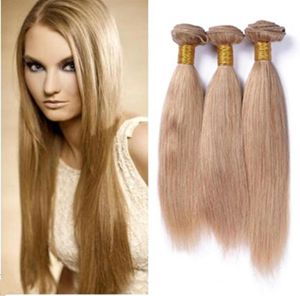 8A Ruma Hair Honey Blonde 3 حزم غير معالجة شعر مستقيم الشعر نسج البشرية عذراء 18 بوصة 100GPC مصنع رخيصة 76092056238153